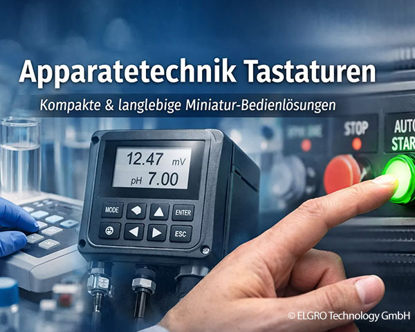 Industriegerechte Tastaturen in der Apparatetechnik - Kompakt, präzise, langlebig